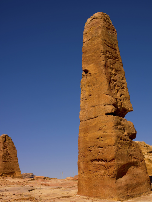 The Obelisks On High Plateau Of Petra, Jordan