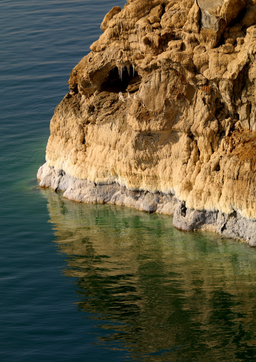Salt Rocks In Dead Sea, On The Jordan Side