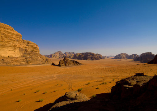 Desert Landscape At Wadi Rum, Jordan