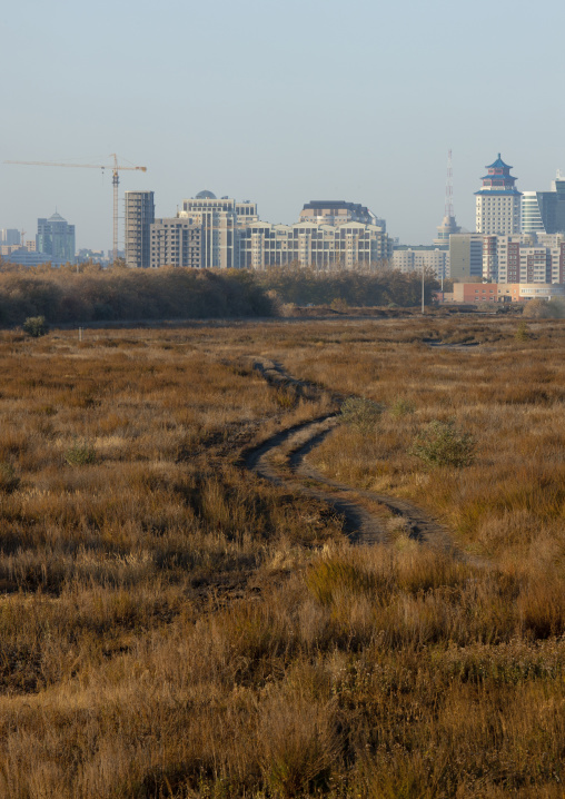 Astana Viewed From The Steppe, Kazakhstan