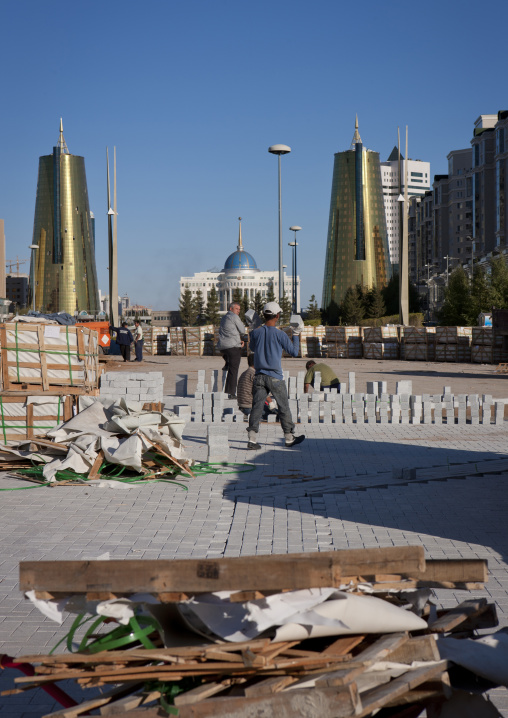 Roadworks In Astana Streets, Kazakhstan