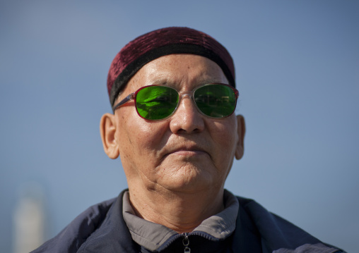 Muslim Man Wearing Sunglasses, Astana, Kazakhstan