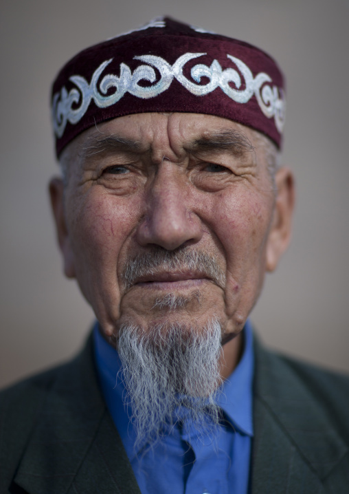 Mister Ramazan, Ethnic Kazakh Old Man Coming Back From Mecca, Astana, Kazakhstan