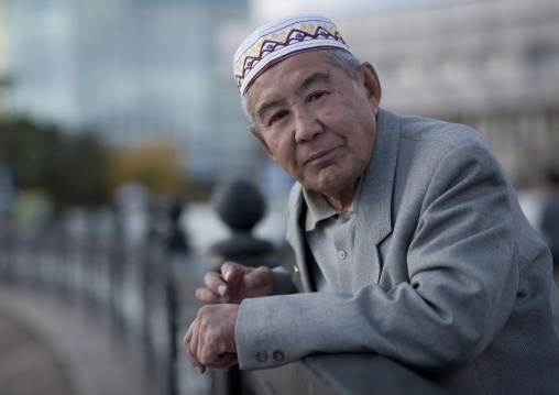 Mister Mereke, Muslim Ethnic Kazakh Old Man, Astana, Kazakhstan