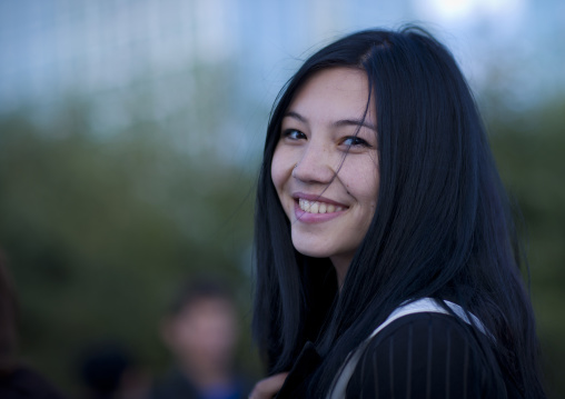 Kazakh Ethnic Young Woman In Astana, Kazakhstan
