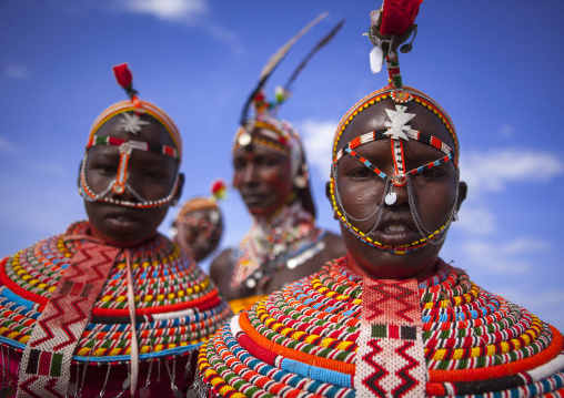 Rendille tribe men and women, Turkana lake, Loiyangalani, Kenya