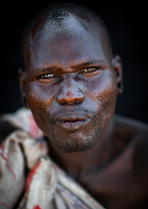 Portrait of a Samburu tribe warrior, Samburu County, Maralal, Kenya