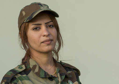 Peshmerga Woman Of The 2Nd Battalion, Sulaymaniyah, Kurdistan, Iraq