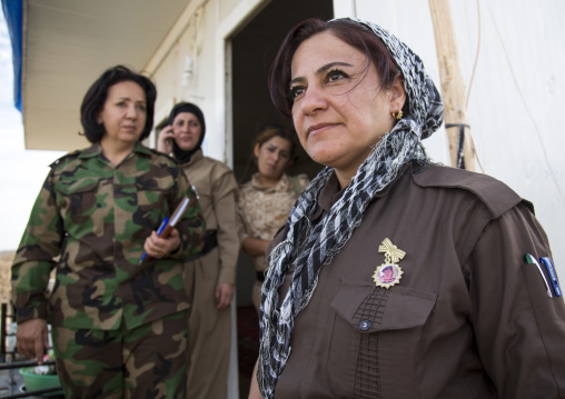 Peshmergas Women Of The 2Nd Battalion On The Frontline, Taza, Kurdistan, Iraq