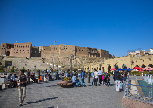 Qaysari Bazaar And The Citadel, Erbil, Kurdistan, Iraq