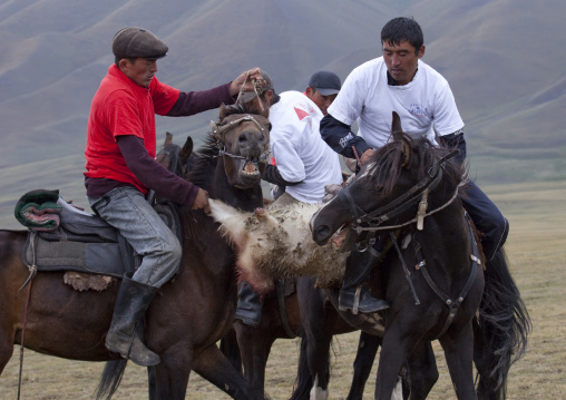 Men Competing In A Horse Game,  Saralasaz Jailoo, Kyrgyzstan