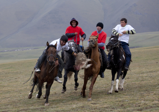 Men Competing In A Horse Game, Saralasaz Jailoo, Kyrgyzstan