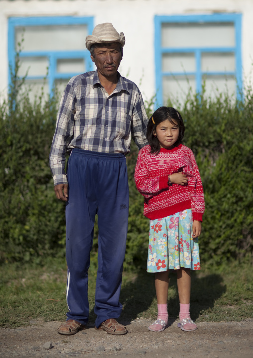 Father And Daughter In Bishkek, Kyrgyzstan