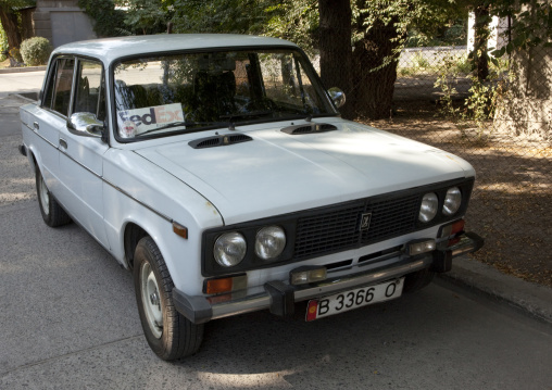 Fedex Old Lada Car, Bishkek, Kyrgyzstan