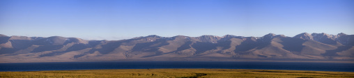 View On Song Kol Lake And Mountains From Jaman Echki Jailoo, Kyrgyzstan