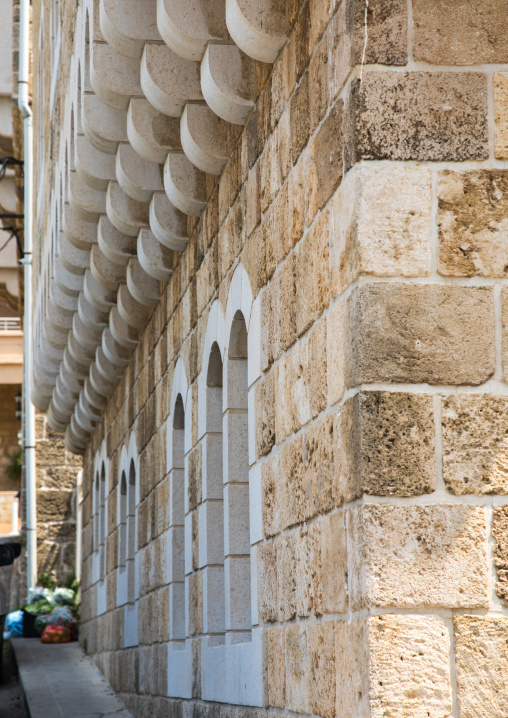 Detail from a stone building, Mount Lebanon Governorate, Byblos, Lebanon