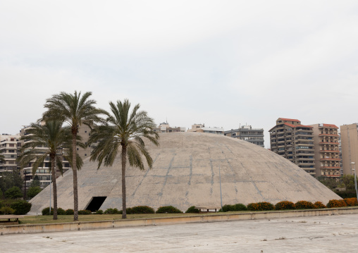 The experimental theater at the Rachid Karami international exhibition center designed by brazilian architect Oscar Niemeyer, North Governorate, Tripoli, Lebanon