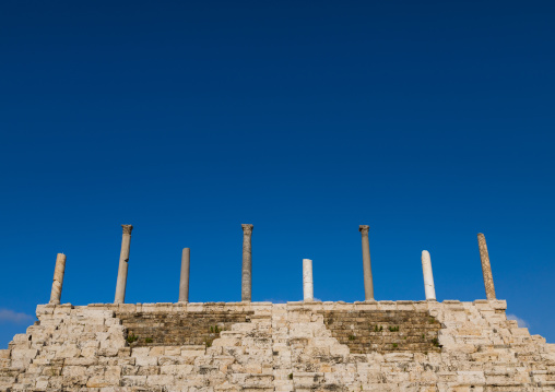Grandstand at the hippodrome in al Bass site, South Governorate, Tyre, Lebanon