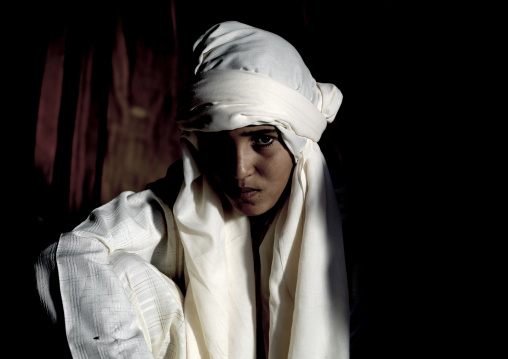 Tuareg boy with turban, Tripolitania, Ghadames, Libya