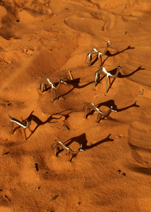 Camel figurines sold for tourists, Fezzan, Umm al-Maa, Libya