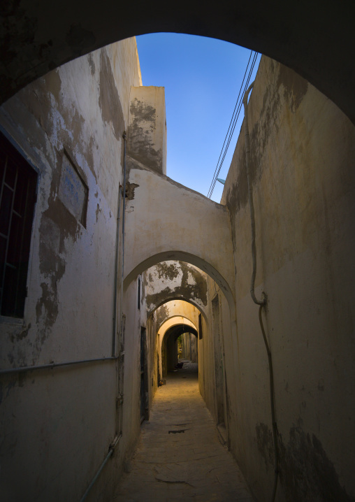 Passageway with arches in the medina, Tripolitania, Tripoli, Libya