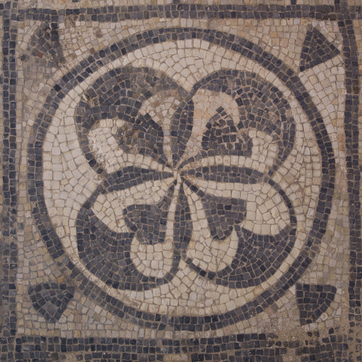 Old roman mosaic, Tripolitania, Sabratha, Libya