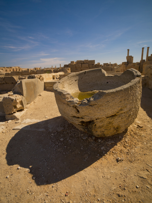 Old roman water tanks, Tripolitania, Sabratha, Libya