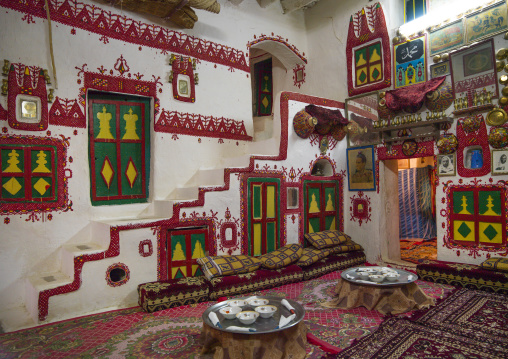 Traditional berber house decoration in the old town, Tripolitania, Ghadames, Libya