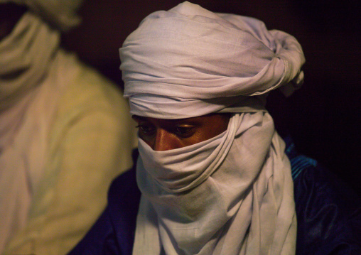 Tuareg man in traditional clothing, Tripolitania, Ghadames, Libya