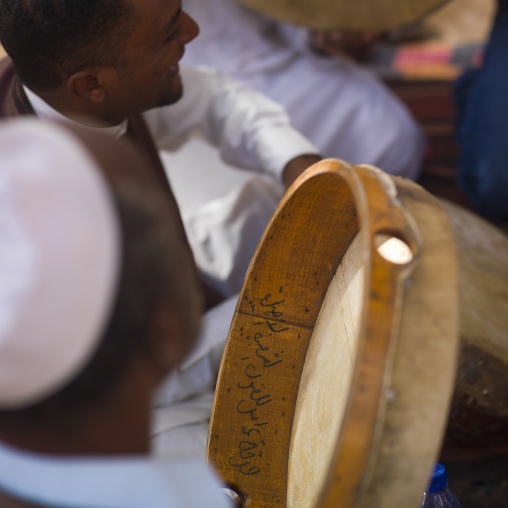 Musicians with drums, Tripolitania, Ghadames, Libya