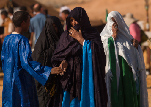 Group of tuaregs in traditional clothing, Tripolitania, Ghadames, Libya