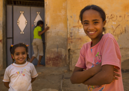 Smiling children, Cyrenaica, Ptolemais, Libya
