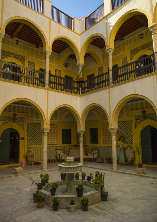 Inner courtyard in the medina, Tripolitania, Tripoli, Libya