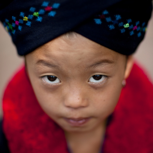 Yao minority girl, Ban xay leck, Laos