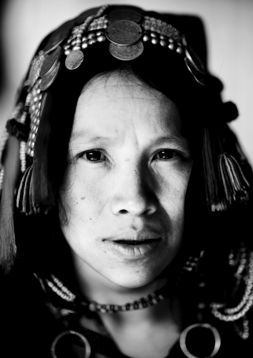 Akha ano minority woman, Muang sing, Laos
