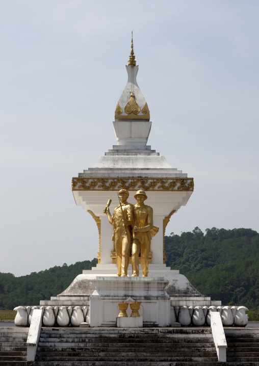 Monument for vietnamese fighters, Phonsavan, Laos