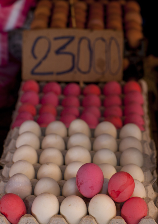 Eggs in a market, Vientiane, Laos