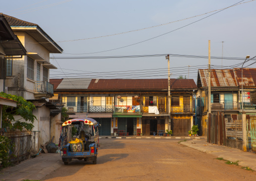 Old french colonial houses, Savannakhet, Laos