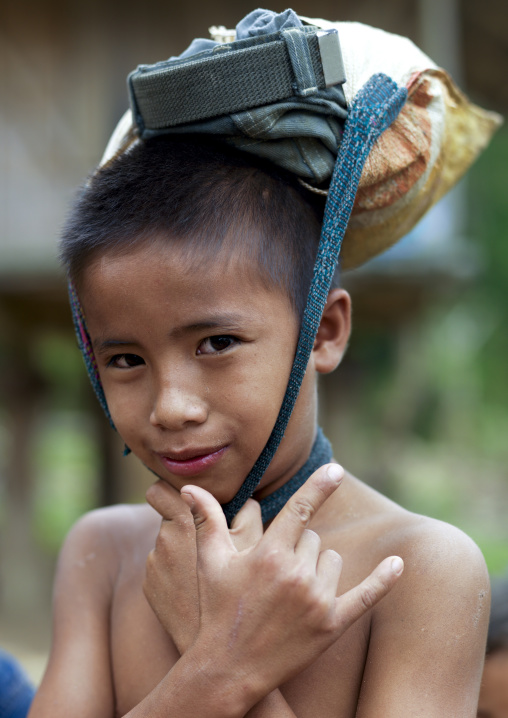Khmu minority boy, Xieng khouang, Laos