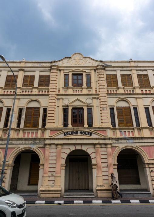 Old Colonial Building In The Unesco World Heritage Zone, Perak State, Ipoh, Malaysia