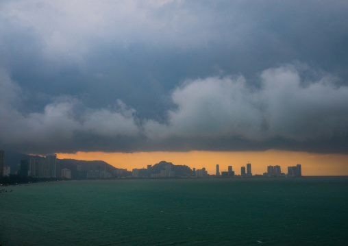 Stormy Clouds Over The City, Penang Island, George Town, Malaysia