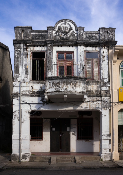 Old Colonial House In The Unesco World Heritage Zone, Penang Island, George Town, Malaysia