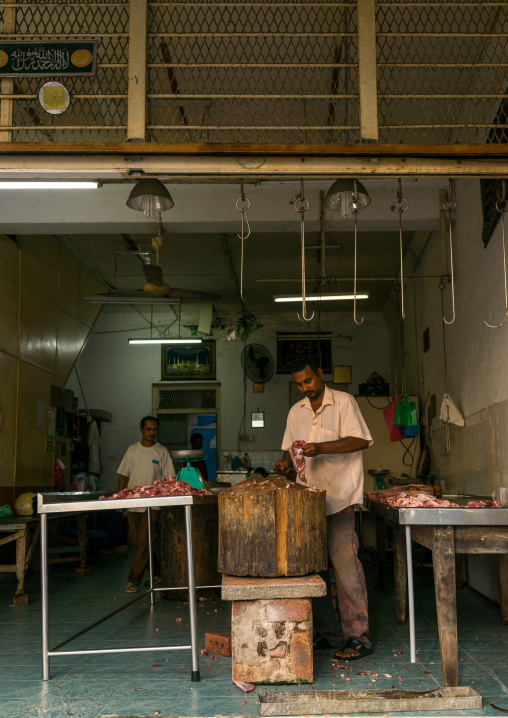 Butcher In Central Market, Penang Island, George Town, Malaysia