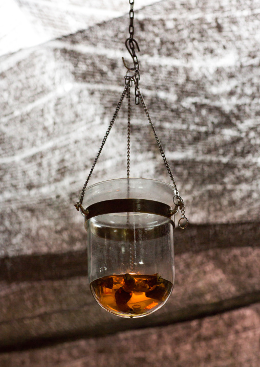 Old Glass Oil Lamp Hanging, Penang Island, George Town, Malaysia