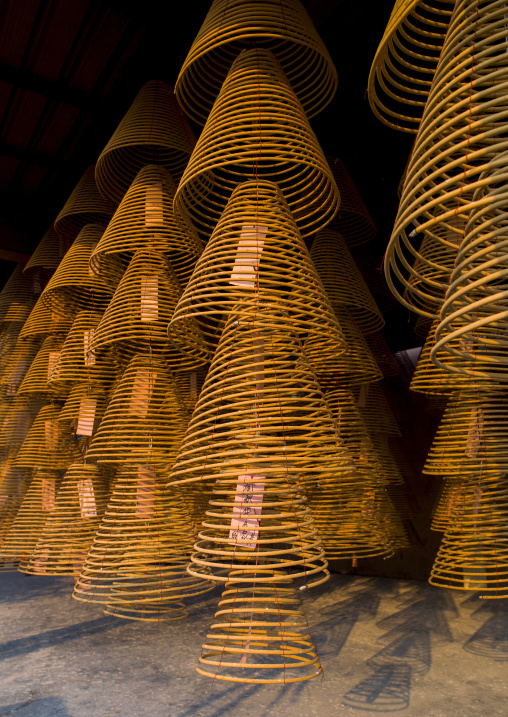 Big Round Hanging Incense In A Temple, Ipoh, Malaysia