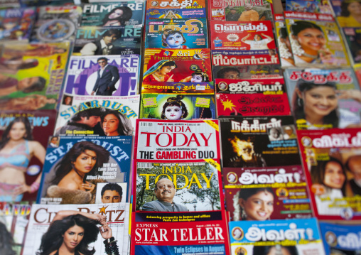 Magazines And Newspapers At Street Stand, George Town, Penang, Malaysia
