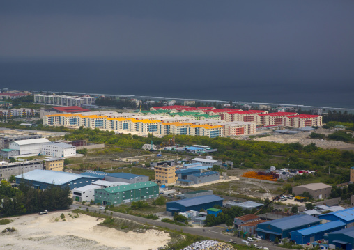 New Buildings In Male, Maldives