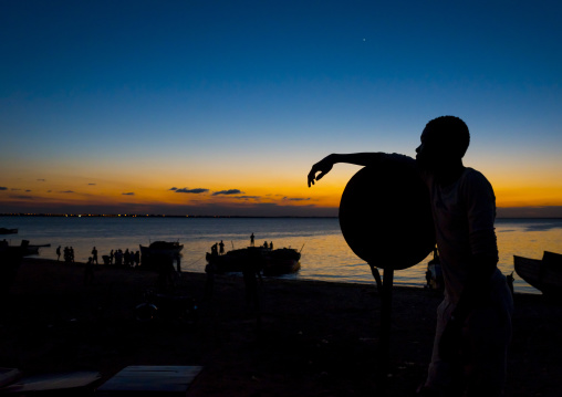 Man In The Sunset, Ilha de Mocambique, Nampula Province, Mozambique