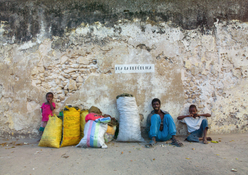 People Selling Coal, Ibo Island, Cabo Delgado Province, Mozambique