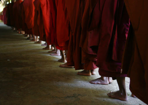 Novices Buddhist Monks, Rangoon, Myanmar